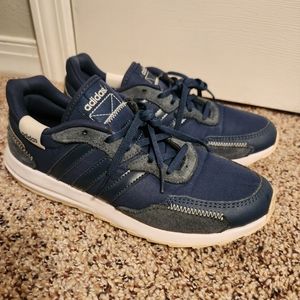 Blue Adidas sneakers